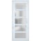 Vdomdoors Front Exterior Prehung FiberGlass Door Frosted Glass / Manux 8002 White Silk / Office Commercial an MANUX8002EXD-WS-W30 x H80-LH - alternate 4
