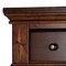 Homeroots 28" Brown Rubberwood Solid Manufactured Wood Secretary Desk With Three Drawers 389426 - alternate 9