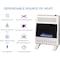 Procom Heating Natural Gas Ventless Blue Flame Heater with Base Feet, 20,000 BTU, T-Stat Control MN200TBA-B - alternate 5