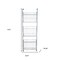 Homeroots 24" White And Gray Metal Baskets Wall Mounted Cubby Shelf 634516 - alternate 7