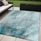 Homeroots 5' X 8' Gray And Ivory Abstract Washable Indoor Outdoor Area Rug 559617 - alternate 1