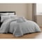 Homeroots Gray King Polyester 220 Thread Count Washable Duvet Cover Set 529043 - alternate 9