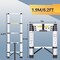 Wrightmaster 6.2 ft. Lightweight Steel Extension Ladder with Safety Lock, 330 lb. Load Capacity ZOR-80569730219 - alternate 8