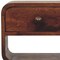 Homeroots 22" Dark Brown Solid Wood Square One Drawer Nightstand 651582 - alternate 8