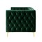Homeroots 84" Hunter Green Velvet Manufactured Wood Sofa 543945 - alternate 7