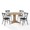 Crosley Joanna 5-Piece Round Dining Table Set W/Camille Chairs KF20007RB-MB - alternate 8