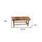 Homeroots 18" X 38" Brown Teak Rectangular Shower Bench 549384 - alternate 5