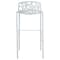 Leisuremod Devon Mid-Century Modern Aluminum Bar Stool with Powder Coated Frame and Footrest, White DB31W - alternate 9