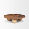 Homeroots 12in Brown Solid Wood Hand Finished Round Vanity Tray 731283 - alternate 6