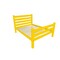 Homeroots Canary Yellow Solid Wood Full Bed Frame 546949 - alternate 6