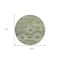 Homeroots 8' Olive Green And Fern Green Round Southwestern Washable Indoor Outdoor Area Rug 588716 - alternate 8