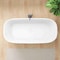 Anzzi Piete Series 32in W x 68in D x 25in H White Freestanding Bathtub MN6732WHS - alternate 10