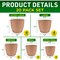 Lifemaster Planter Pots with Drainage Holes, Durable, Lightweight, Space-Saving, Pink, 20PK LMFLOPPPK520 - alternate 10