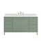 James Martin Vanities Chicago 60 in. Single Vanity, Smokey Celadon, w/ 3 CM White Zeus Silestone Top 503-V60S-SC-3WZ - alternate 1