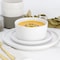 Elama Josh 18 Piece Stoneware Dinnerware Set in Matte White 750123182M - alternate 8