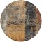 Homeroots 8' Copper And Black Round Abstract Washable Indoor Outdoor Area Rug 606070 - alternate 7