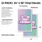Signmission Cotton Candy Lemonade, Vinyl Decals Only 24 Inch x 36 Inch, Vinyl Decal, 2PK DSB-2436-2PACK-30365 - alternate 2