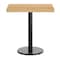 Flash Furniture Bennett 24 in x 30 in Solid Wood Indoor Tabletop in Natural with 18 in Round Dining Height GSF-REC2430-NAT-TR18-GG - alternate 10
