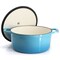 Megachef 5 Quarts Round Enameled Cast Iron Casserole with Lid in Blue MG-CR25AB - alternate 9
