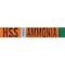 Brady HSS VAP AMMONIA LOW Pipe Marker, 2.25in H x 14in W, Fits Pipes 2.5in Dia. Thru 7.875in Dia. 145841 - alternate 1