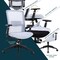 Leisuremod Ingram Office Task Chair with Adjustable Armrests and Swivel and Tilt, White/White IO20W-C - alternate 9