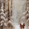 Homeroots Santa's Winter Stroll Black Framed Wall Art 572086 - alternate 5