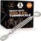 Xpose Safety 3/8in Hook and Eye Turnbuckle, Heavy Duty Galvanized Steel Turn Buckles, 8PK GTB38-HE-8-X-S - alternate 1