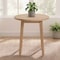 Alaterre Furniture Alaterre Lusso Outdoor Side Table with Slatted Top for Patio or Poolside Natural Finish 80-OUTD-LUSSO-SDTB - alternate 6