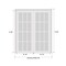 Sartodoors Interior Double Doors 84 x 96 inches, BASIC 9111 White, Wood Interior Solid Panel Frame, Closet B BASIC9111DD-SKIN-8496 - alternate 6