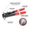 Performance Tool 49 pc. Threaded Insert Rivet Kit, SAE Metric Fasteners, Long Handle, Case W2003 - alternate 6