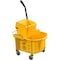 Genuine Joe Splash Shield Mop Bucket/Wringer - 26 Quart - Plastic  - Yellow - 1 Each GJO60466 - alternate 2