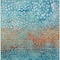 Homeroots 3' X 5' Blue Terra Cotta And Black Abstract Washable Indoor Outdoor Area Rug 603083 - alternate 8