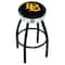 Holland Bar Stool Co 30" Blk Wrnkl Long Beach State University Swivel Bar Stool, Chrome Ring L8B3C30LBStUn - alternate 1