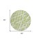 Homeroots 8' Round Green and White Round Abstract Washable Non Skid Indoor Outdoor Area Rug 559627 - alternate 8