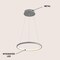 Jonathan Y Brice 15.75" Modern Contemporary Metal Round Dimmable Integrated LED Pendant, Gray JYL7202E - alternate 10