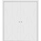 Sartodoors Sliding Closet Double Bi-fold Doors Planum 0990 White Solid Core Modern Interior PLANUM0990DBF-BEM-96 x 96 (4* 24x96) - alternate 1
