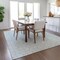 Homeroots 8' X 10' Sky Blue And Beige Ogee Washable Indoor Outdoor Area Rug 601653 - alternate 9