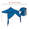 Ergodyne Blue Enclosed Pop-Up Tent Kit - 10ft x 10ft 6057 - alternate 7