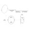 Gatco Bleu 26.5" Frameless Oval Mirror, Satin Nickel 4389 - alternate 4