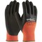 Towa Hi-Vis Seamless Knit Acrylic Terry Glove w/Latex MicroFinish Grip on Palm, Fingers&Knuckles, 12PK 9342 - alternate 1