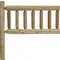 Homeroots Natural Clear Finish Cedar Log Double Headboard 370317 - alternate 4