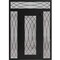 Vdomdoors Aluminum Door Iron 1600 Black Entry Steel Metal Classic Painted 60 x 94 (12+36+12 x 80+14)-Left Ins IRON1600EXD-BLK-W12+36+12xH80+14-LH-I - alternate 5