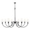 Z-Lite Claudelle 8-Light Chandelier, 65 in W, Matte Black 4014-65MB - alternate 1
