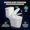Anzzi Two-Piece Elongated Toilet in White with Soft-Close Lid, 1.6 GPF Flush, (Toilet Only) TL-AZ600 - alternate 7