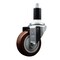 Service Caster 3.5'' SS Maroon Poly Wheel Swivel 1-3/8'' Expanding Stem Caster SCC-SSEX20S3514-PPUB-MRN-138 - alternate 1