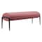 Homeroots 54in Brown and Black Fabric Upholstered Bench 668849 - alternate 6