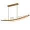 Cwi Lighting Arcus Integrated LED 70in Brass Chandelier with Handcrafted Glass 1711P70-7-624 - alternate 1