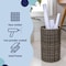 Happimess Cecil Modern 4.13-Gallon Faux Wicker Cylinder Waste Basket, Dark Bronze/Gold HPM1100C - alternate 8