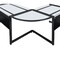 Homeroots 78" Clear and Black Glass and Metal Corner Computer Desk 654255 - alternate 8