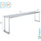 Amgood Stainless Steel Single Overshelf for 72 in. Long Prep Table. 12 in. x 72 in. x 18 in. SOS-1272-Z - alternate 3